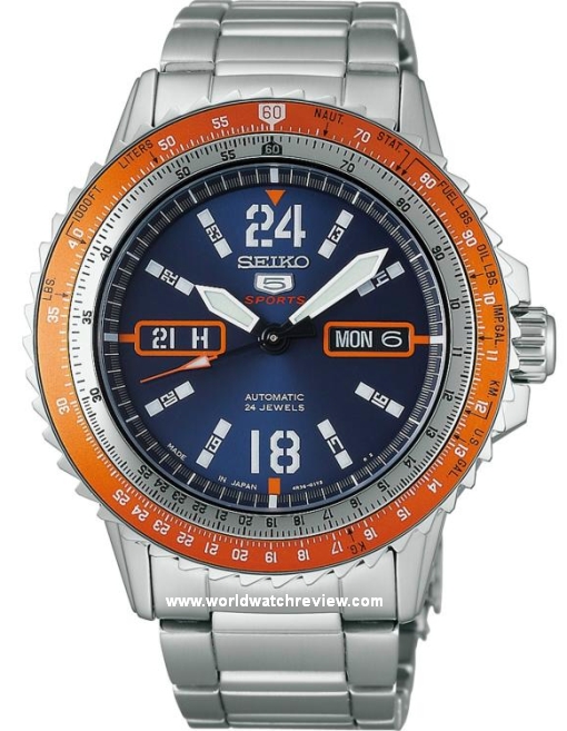 2013 Seiko SARZ033 (blue dial, orange bezel)