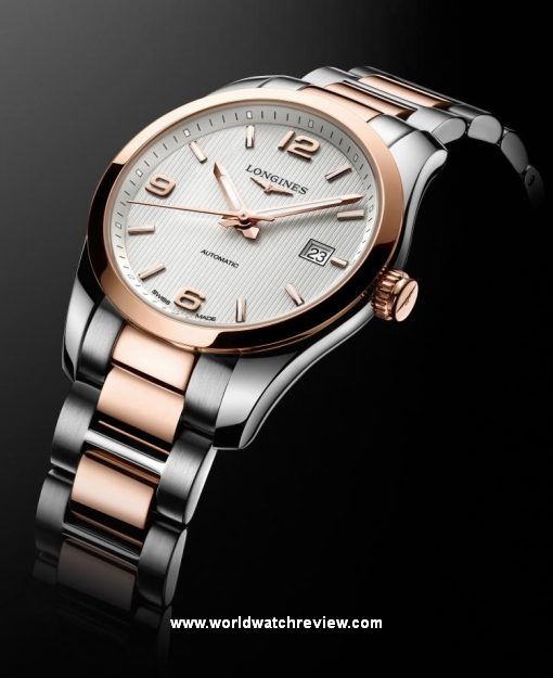 Longines Conquest Classic in steel and rose gold mixt