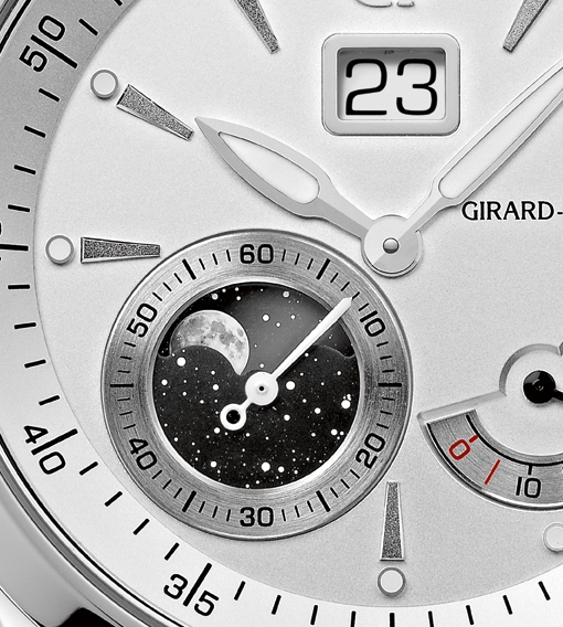 Girard-Perregaux Traveller Moon Phases and Large Date (dial detail)