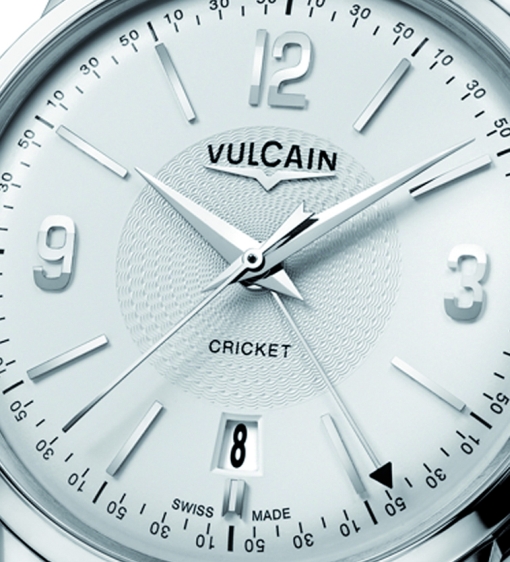 2013 Vulcain 50s President's Watch with Alarm (silver-tone dial, fragment)