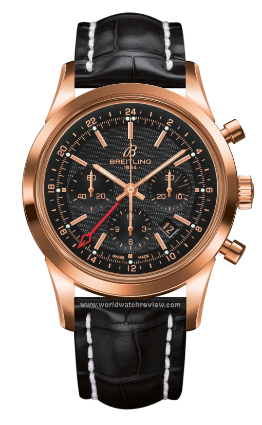 Breitling Transocean Chronograph GMT in rose gold