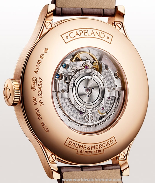 Baume & Mercier Capeland Worldtimer in 18-karat Rose Gold (sapphire case back)