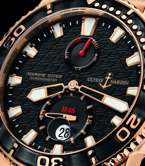 2013 Ulysse Nardin Maxi Marine Diver (the dial)