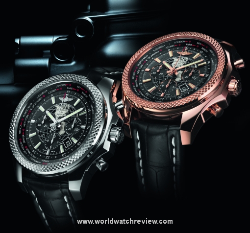 Breitling for Bentley B05 Unitime Chronograph (rose gold and stainless steel versions)