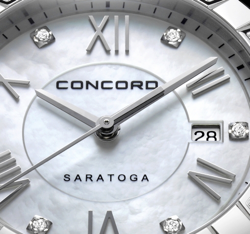 Concord Saratoga Lady White (0320214, mother-of-pearl dial)