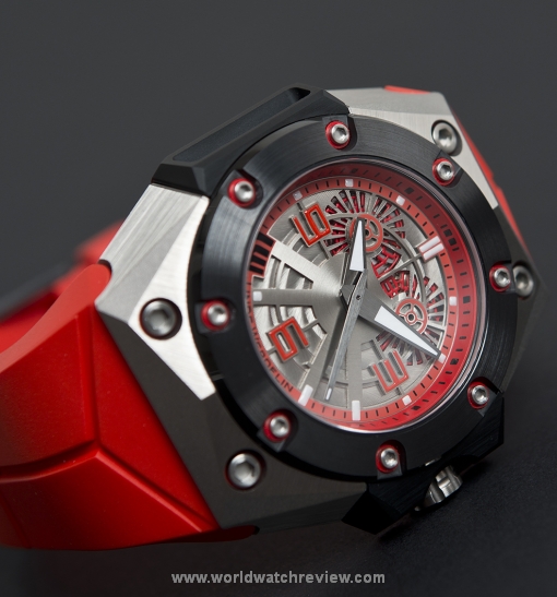 Linde Werdelin Oktopus II Titanium Double Date Red