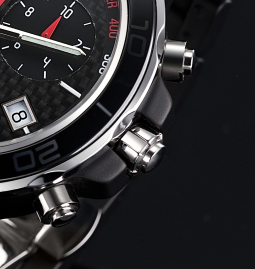 Saint Honore Worldcode Chronograph in Black Ceramic (steel crown and pushers)