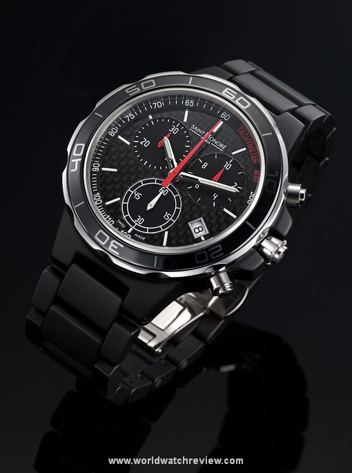 Saint Honore Worldcode Chronograph quartz in Black Ceramic