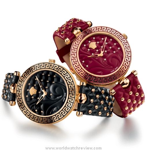 Versace Vanitas Quartz Collection (red and black dials)