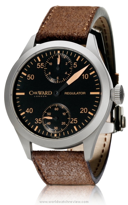 Chr. Ward C8 Regulator Pilot's watch in stainless steel