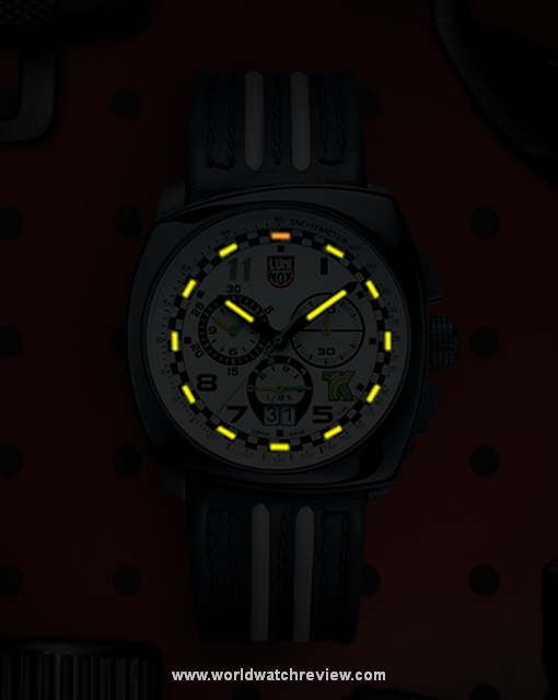 Luminox Tony Kanaan Valjoux Chronograph (tritium Night Vision Tubes glowing in the dark)