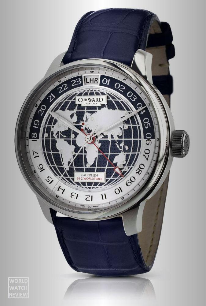 Chr.Ward C900 Worldtimer GMT in stainless steel