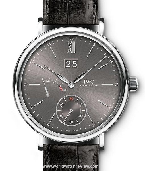 IWC Portofino Hand-Wound Big Date Boutique in white gold