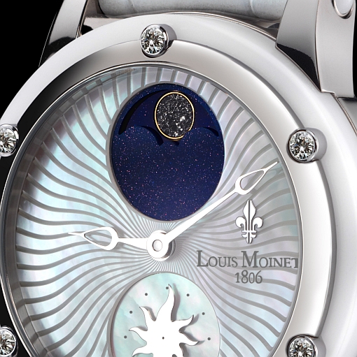 Louis Moinet Stardance (mother-of-pearl dial and white ceramic bezel)