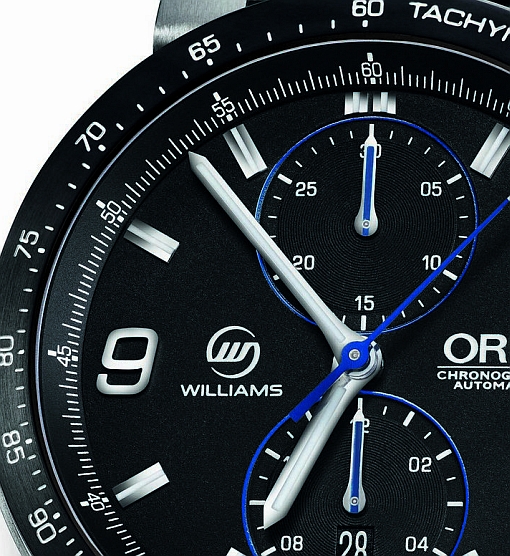 Oris WilliamsF1 Team Limited Edition (Ref. 01 773 7685 4184-Set RS, dial fragment)