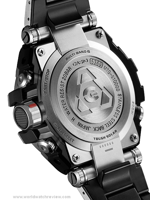Casio G-Shock Metal-Twisted (MTG-S1000D-1AJF, solid case back)