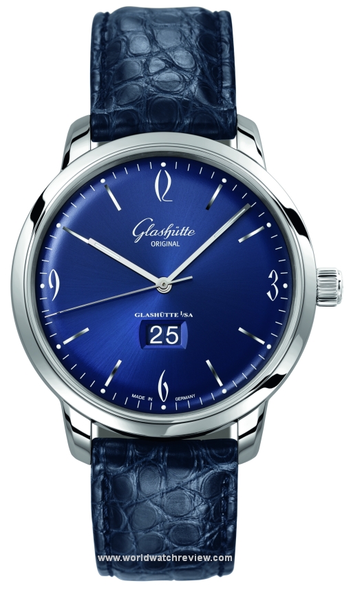 Glashutte Original Sixties Panorama Date (front view)