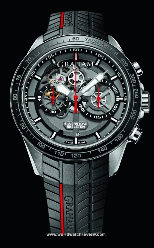 Graham Silverstone RS Skeleton Chronograph (2STAC1.B01A, front view)