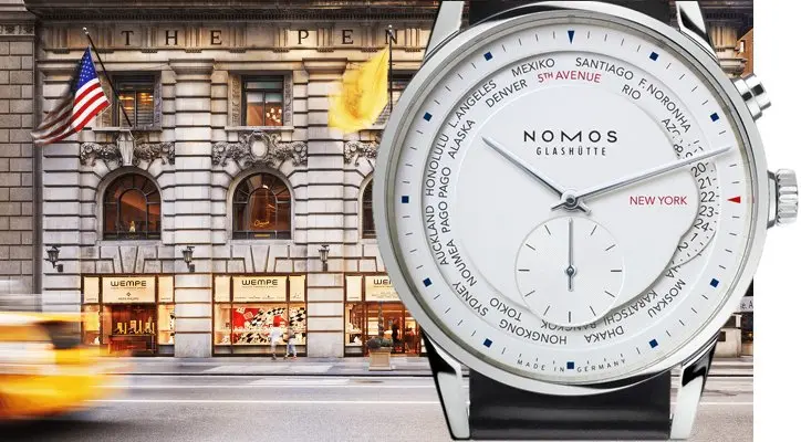 Nomos for Wempe Weltzeit 5th Avenue