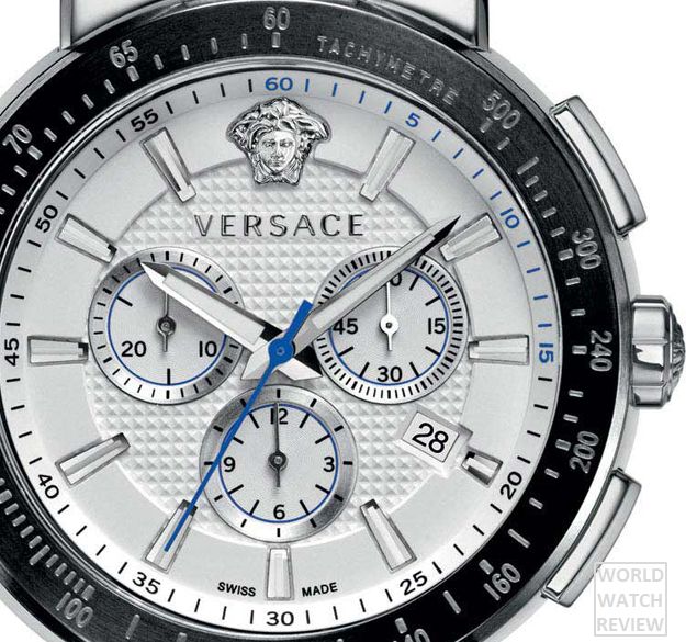 Versace Mystique Sport Chronograph (dial fragment)