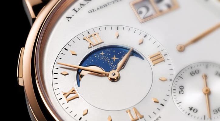 A. Lange & Sohne Grand Lange 1 Moon Phase Wristwatch in Rose Gold (Ref. 139.032)