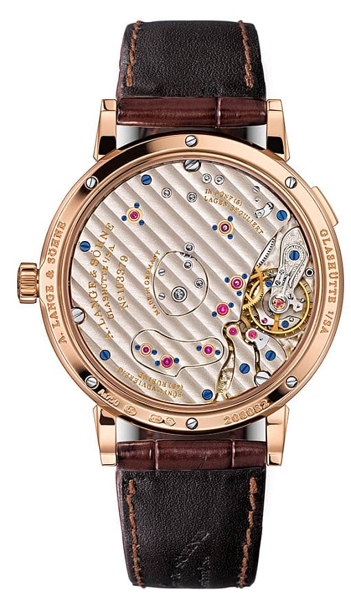 A. Lange & Sohne Grand Lange 1 Moon Phase in Rose Gold (sapphire back)