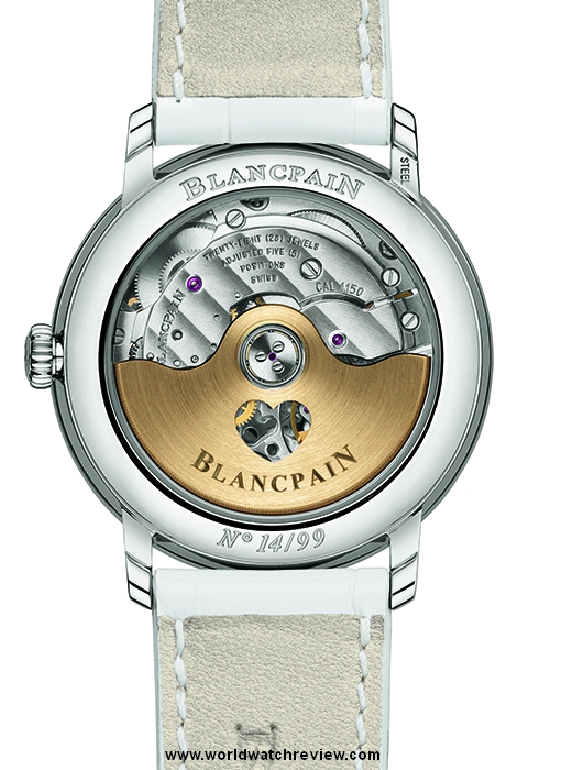 Blancpain Saint Valentin 2014 (Ref. 6604-4654-55B, sapphire case back)