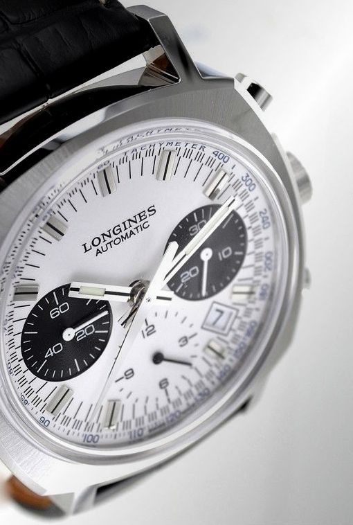 Longines Heritage 1973 Chronograph automatic (ref. L2.791.4.72.0, silver dial