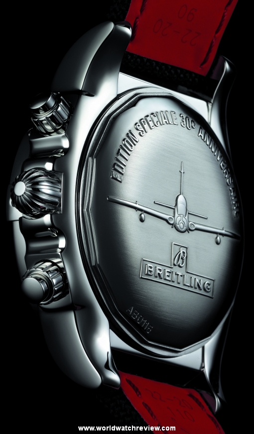 Breitling Chronomat Airborne 30th Anniversary (engraved case back cover)