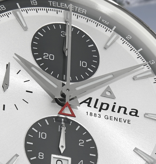 Alpina Alpiner Chronograph (dial fragment)