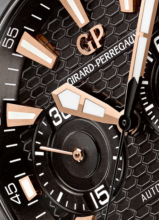 Girard-Perregaux Chrono Hawk Pink Gold (dial)