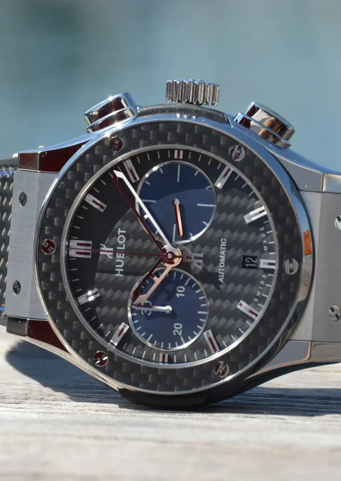 Hublot Classic Fusion Bol d'Or Mirabaud Chronograph (carbon-fiber dial)