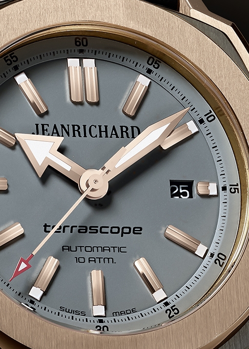 JeanRichard Terrascope Steel and Rose Gold (gray dial)