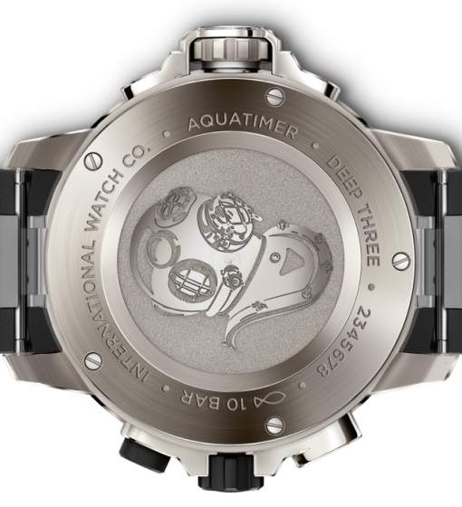 IWC Aquatimer Deep Three in titanium (Ref. IW355701, engraved case back)