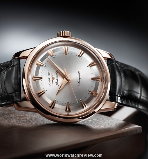 Longines Conquest Heritage 1954-2014 Limited Edition automatic wristwatch in rose gold