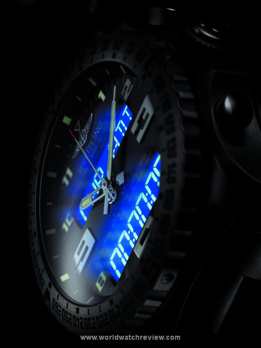 Breitling Cockpit B50 (dial, blue backlighting)