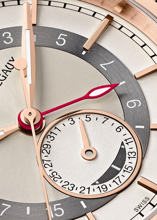 Girard-Perregaux Dual Time in Rose Gold (dial fragment)