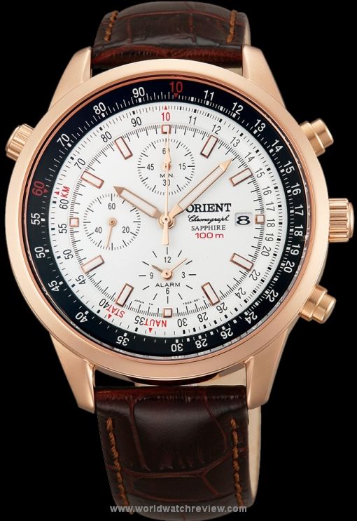 Orient Dyno Alarm Chronograph (FTD09005W, silver dial)