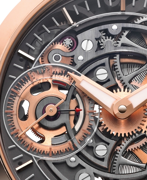 Armin Strom Skeleton Pure Fire in rose gold (dial)