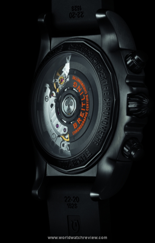 Breitling Chronomat 44 Raven Caliber 01 (sapphire case back)
