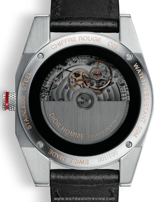 Dior Chiffre Rouge C03 Moonphase (back, tinted sapphire crystal)