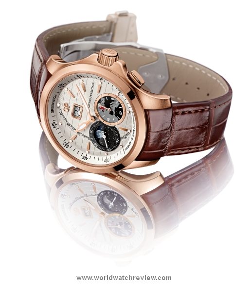 Girard-Perregaux Traveller Large Date, Moon Phases & GMT Longitude Act in rose gold