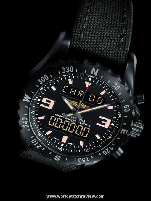 Breitling Chronospace Military (front view)
