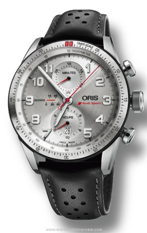 Oris Audi Sport Chronograph (01 774 7661 7481-Set, front view)