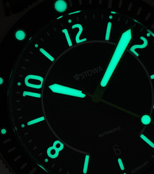 Stowa Seatime Black Forest Edition 1 (matte black dial, luminous indication)