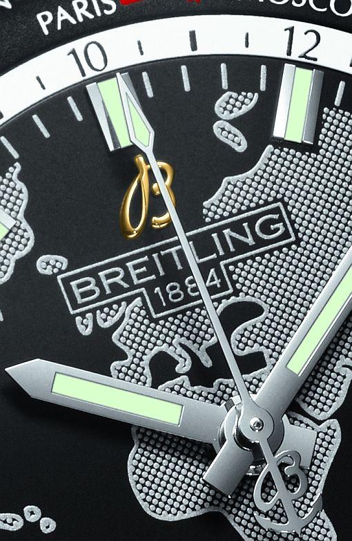 Breitling Galactic Unitime SleekT Automatic wristwatch (dial fragment)