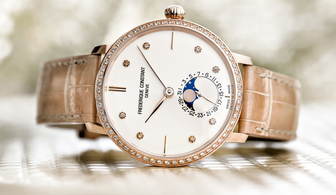 Frederique Constant Slimline Moonphase Manufacture Ladies (ref. FC-703VD3SD4)