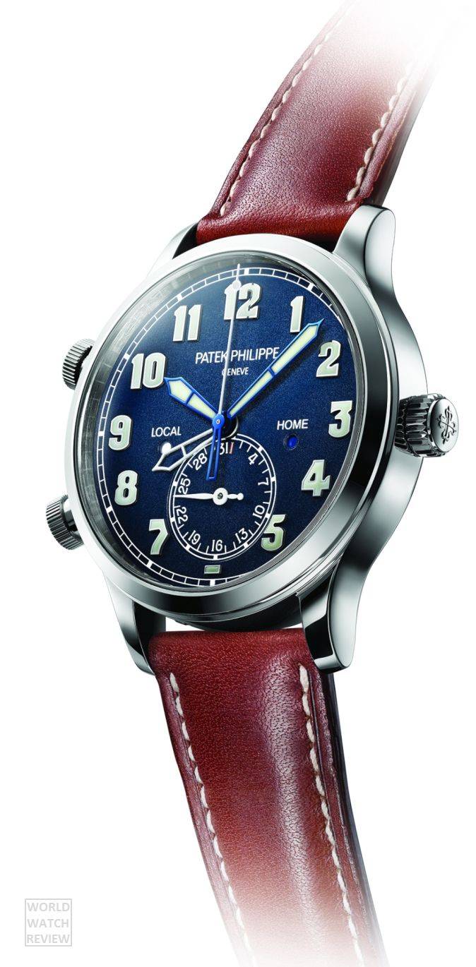 Patek Philippe Calatrava Pilot Travel Time (side view)