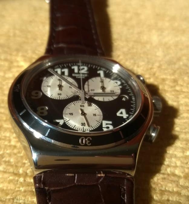 Swatch Irony Browned Quartz Chronograph (Ref. YVS400)