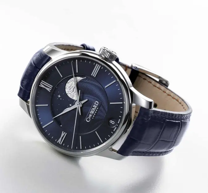 Chr. Ward C9 Moonphase Automatic (blue dial)